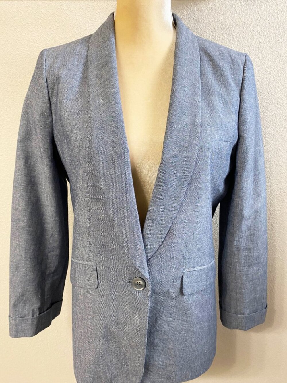 J. Crew Unstructured Shawl Collar Cotton Linen Blazer 10 - Picture 4 of 13